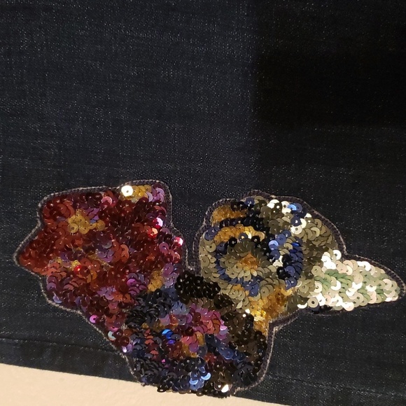 Pilcro and the Letterpress slim boyfriend with sequin accents - Picture 5 of 12